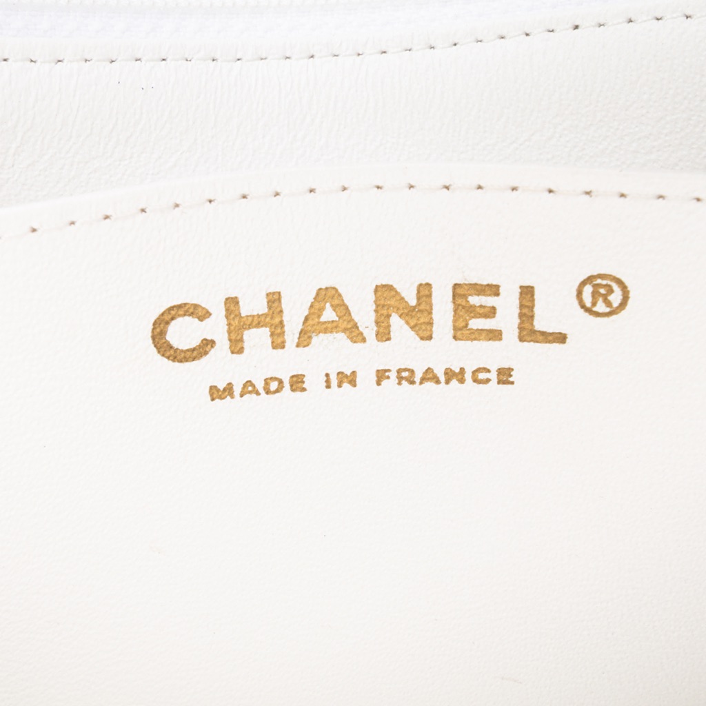 Chanel Mini Square Classic Chevron Lambskin Single Flap - Side view