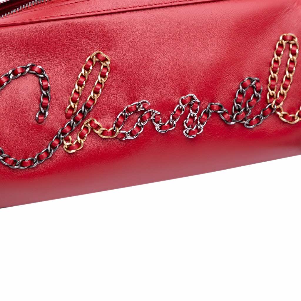 Chanel Calfskin Signature Chain 20s Bowling Bag - Detail 2