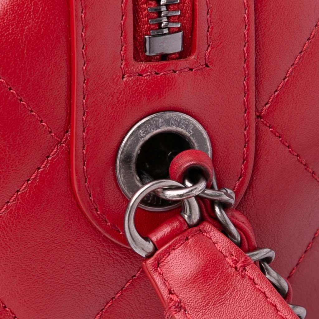 Chanel Calfskin Signature Chain 20s Bowling Bag - Image 12