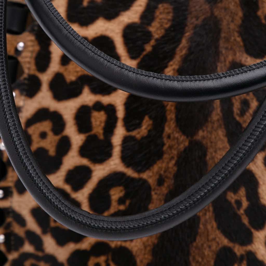 Alaïa Pony Hair and Leather Leopard Printed Le Hinge Tote - Image 13