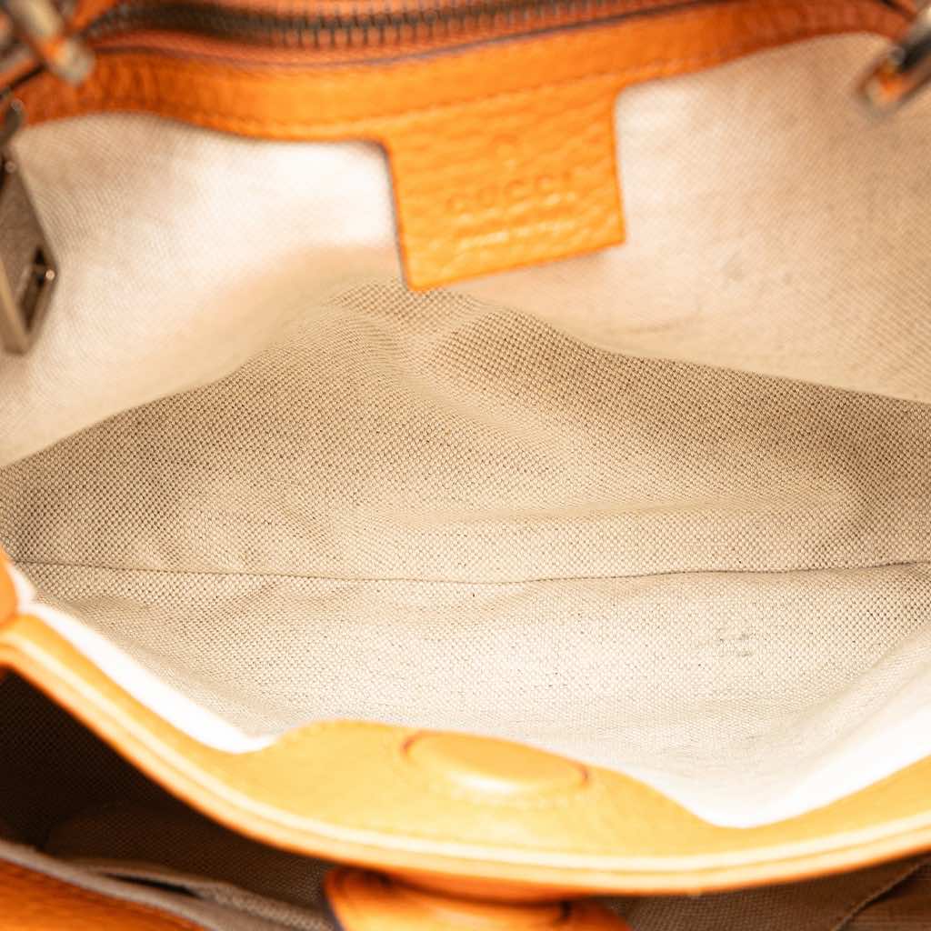 Gucci Small Calfskin Bamboo Shopper Satchel - Side view