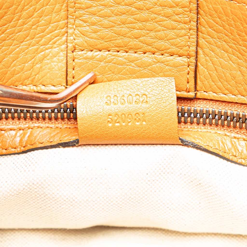 Gucci Small Calfskin Bamboo Shopper Satchel - Detail 2