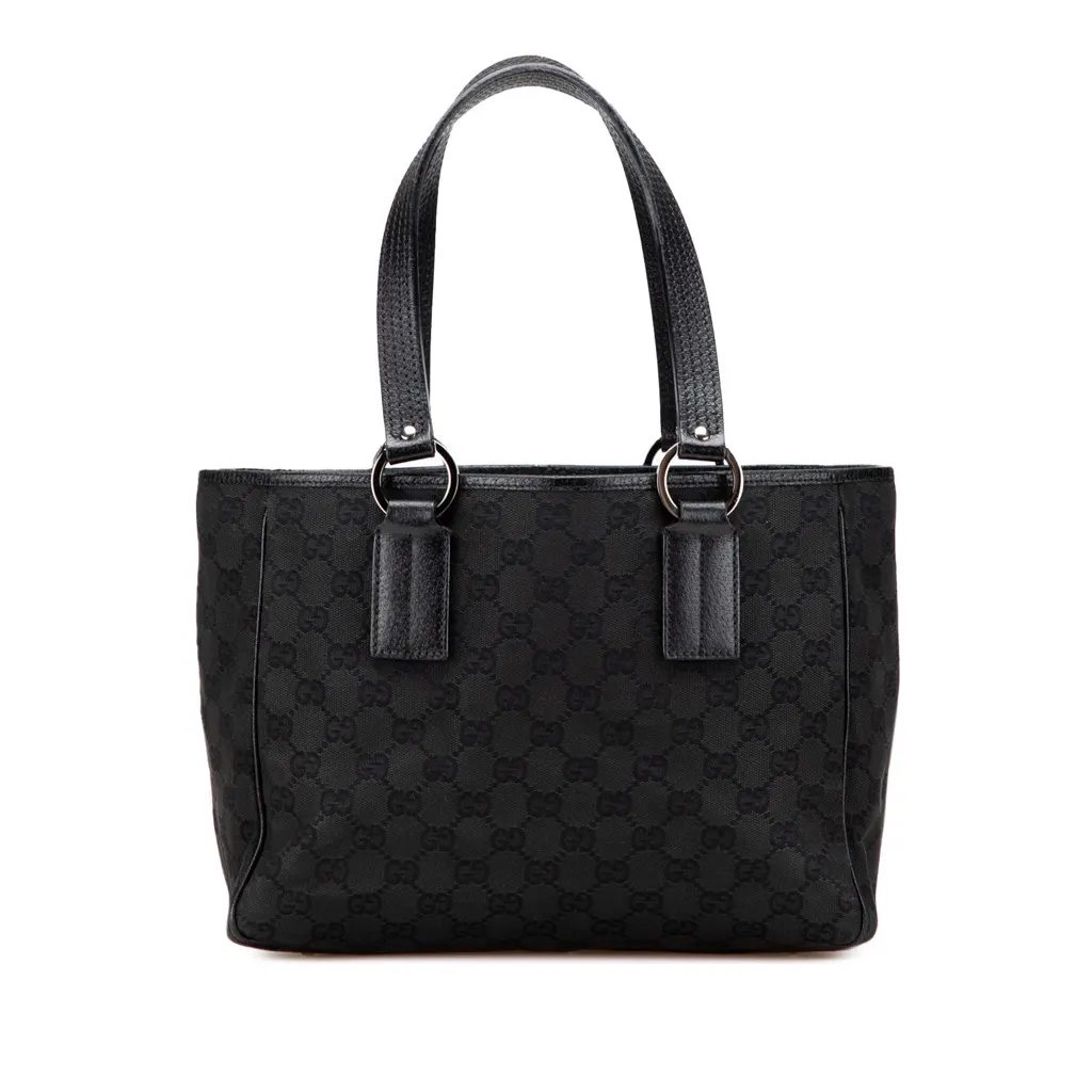 Gucci GG Canvas Tote Black Good - Front View