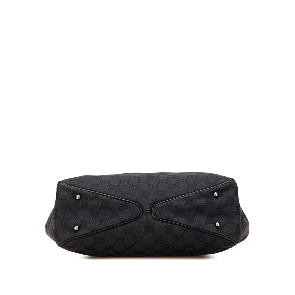 Gucci GG Canvas Tote Black Good - Inside View
