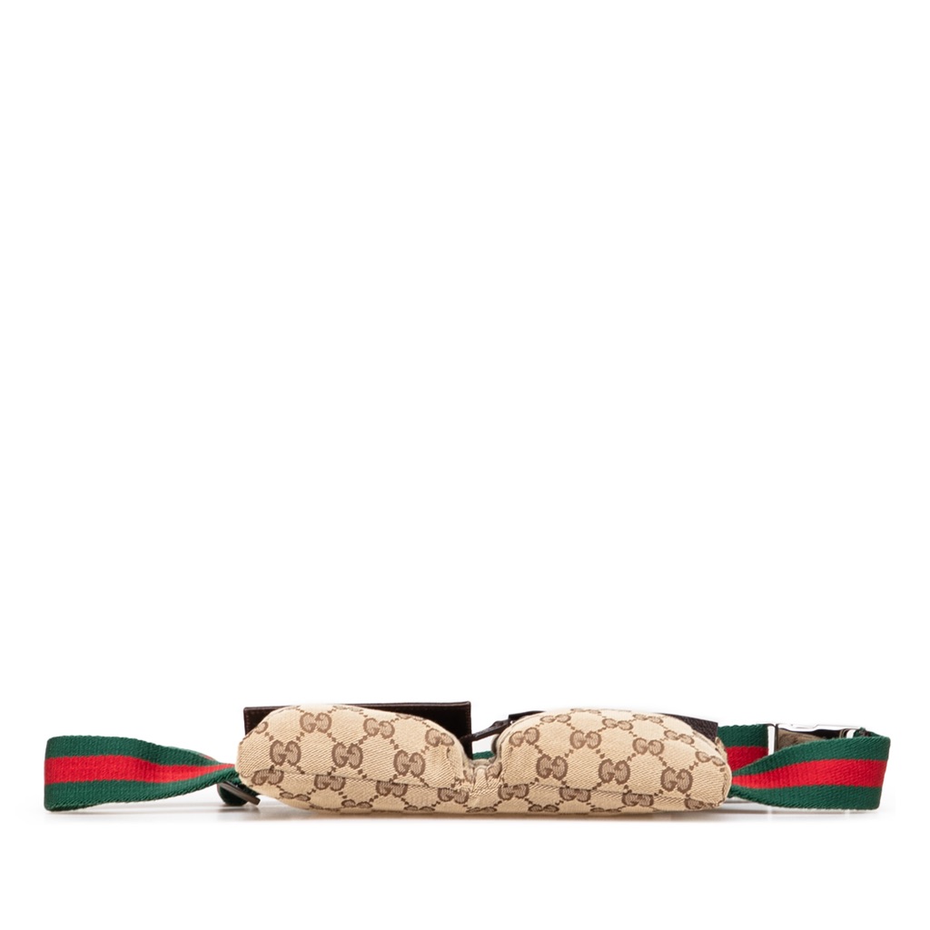 Gucci GG Canvas Web Double Pocket Belt Bag - 3