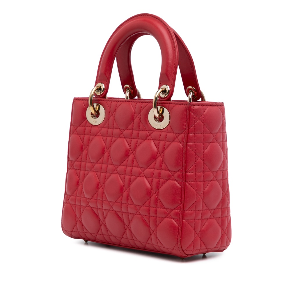 Dior Small Lambskin Cannage My ABCDior Lady Dior - Back view