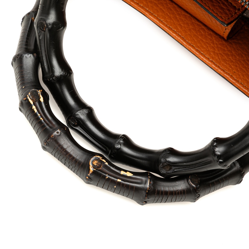 Gucci Medium Calfskin Bamboo Shopper Satchel - Image 15