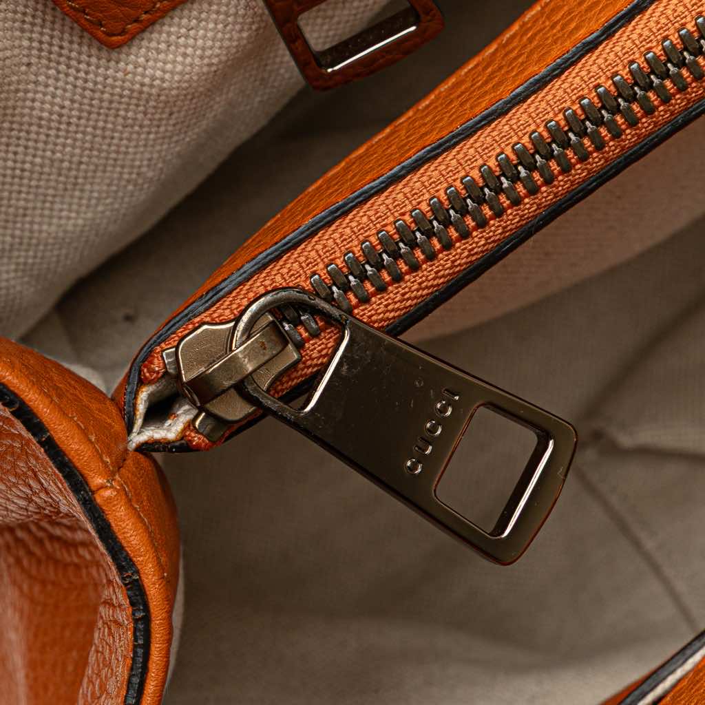 Gucci Medium Calfskin Bamboo Shopper Satchel - Image 10