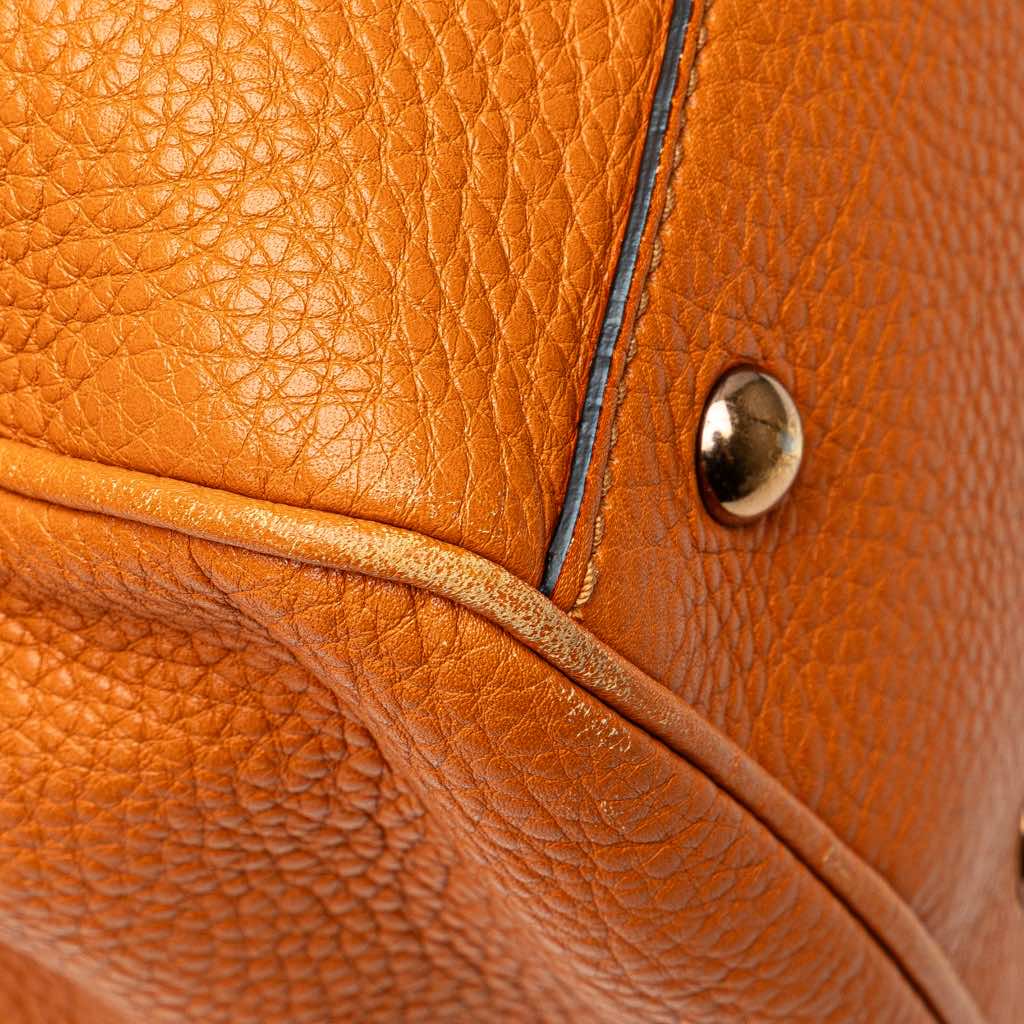 Gucci Medium Calfskin Bamboo Shopper Satchel - Image 11