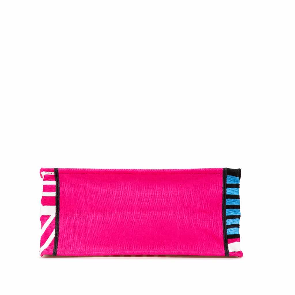 Dior Medium Embroidered Canvas Butterfly D Jungle Pop Book Tote - 3