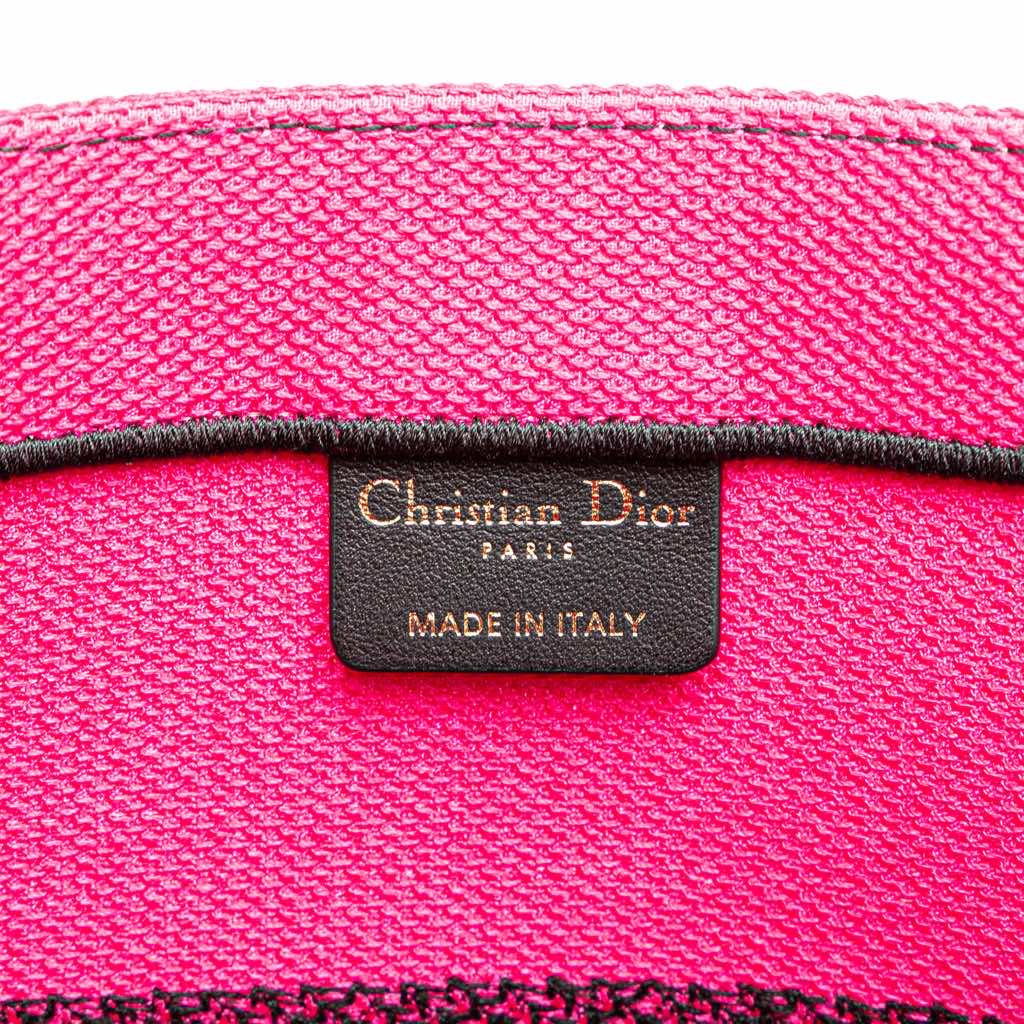 Dior Medium Embroidered Canvas Butterfly D Jungle Pop Book Tote - 5