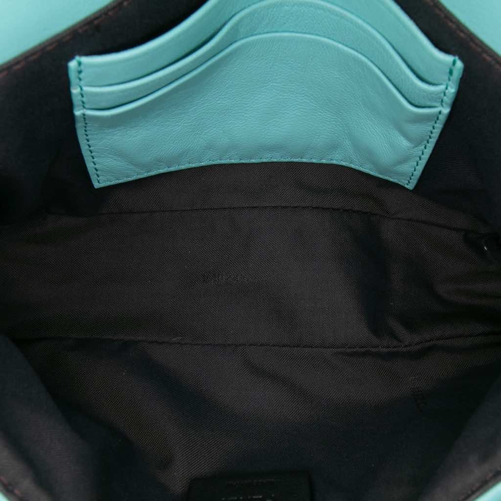 Fendi Mini Zucca Embossed Leather Baguette Satchel - 4