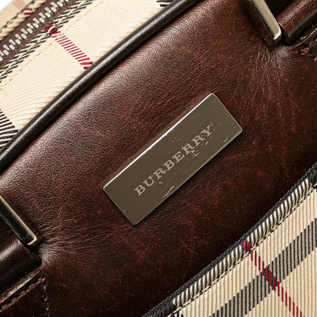 Burberry House Check Canvas Handbag - 5