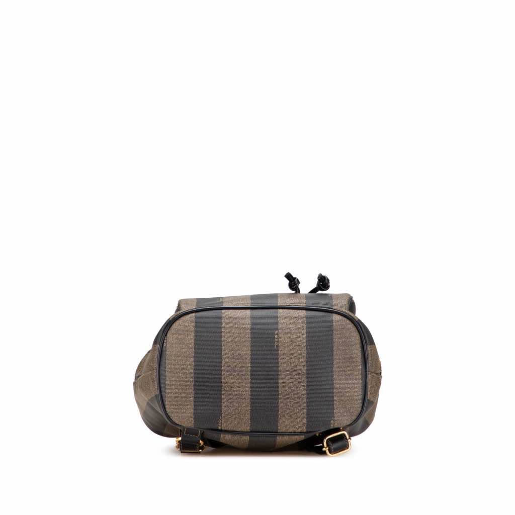 Fendi Pequin Coated Canvas Drawstring Backpack - 3