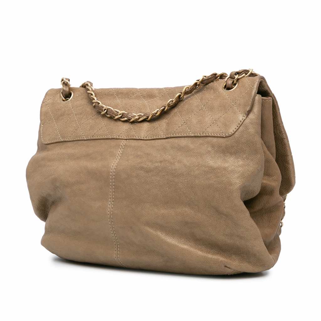 Chanel Grained Metallic Calfskin Trianon Messenger Flap - 2