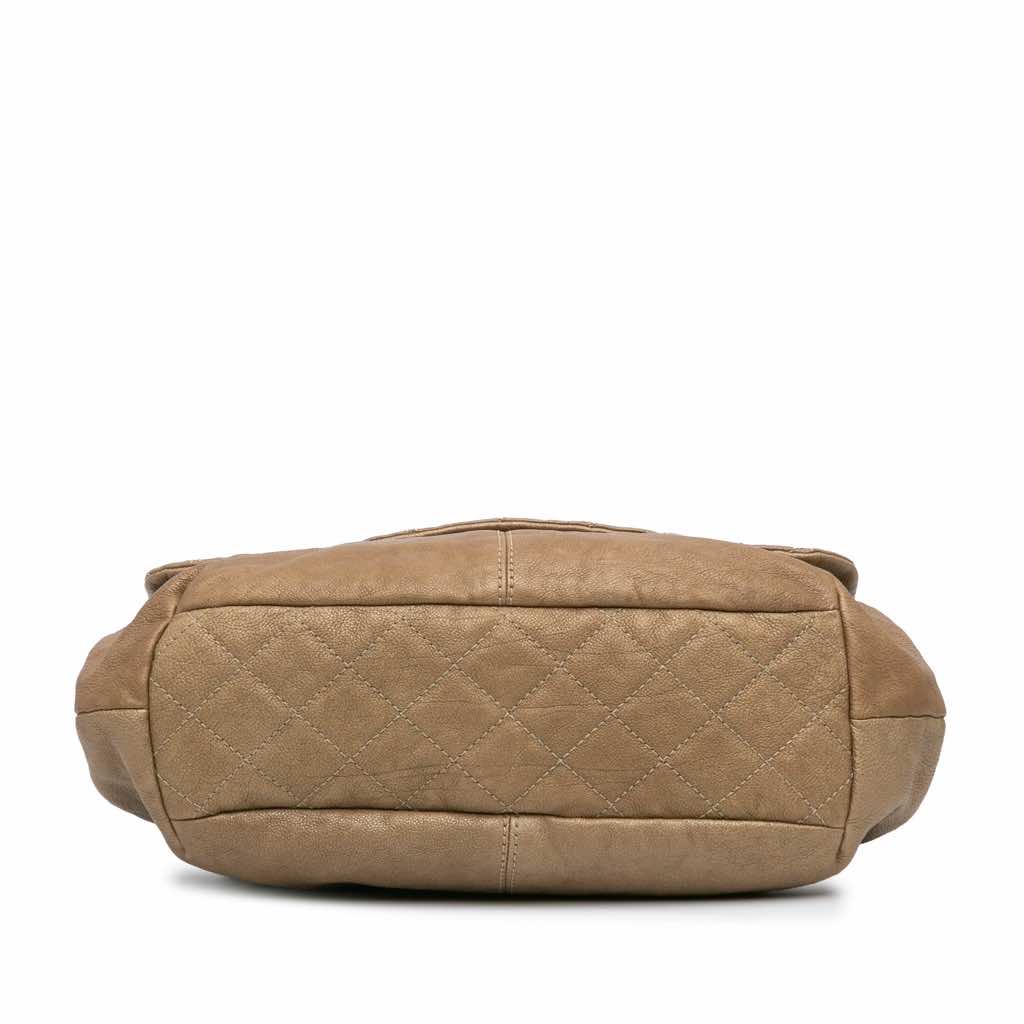 Chanel Grained Metallic Calfskin Trianon Messenger Flap - 3