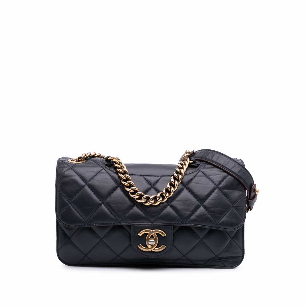 Chanel Medium Quilted Glazed Calfskin Perfect Edge Flap