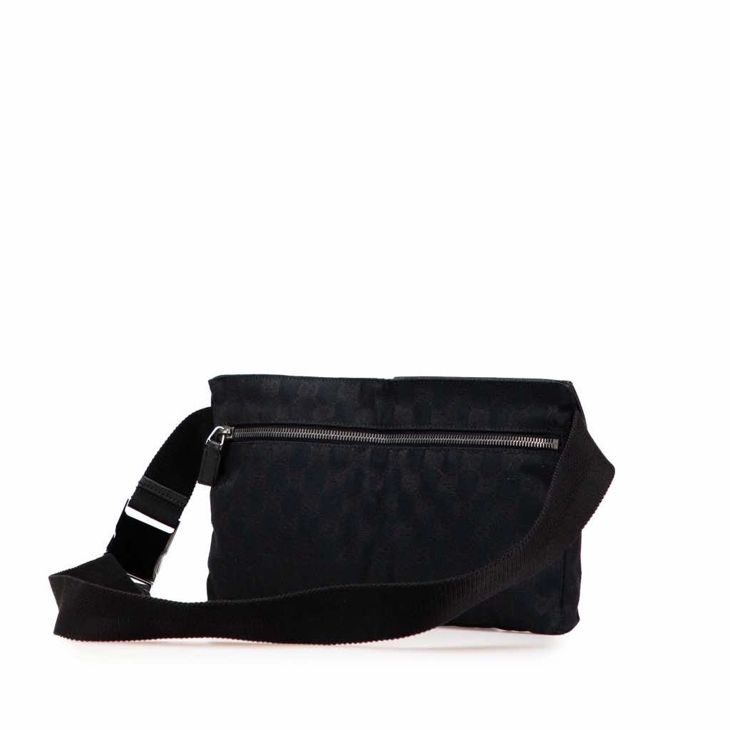 Gucci GG Canvas Double Pocket Belt Bag - 2