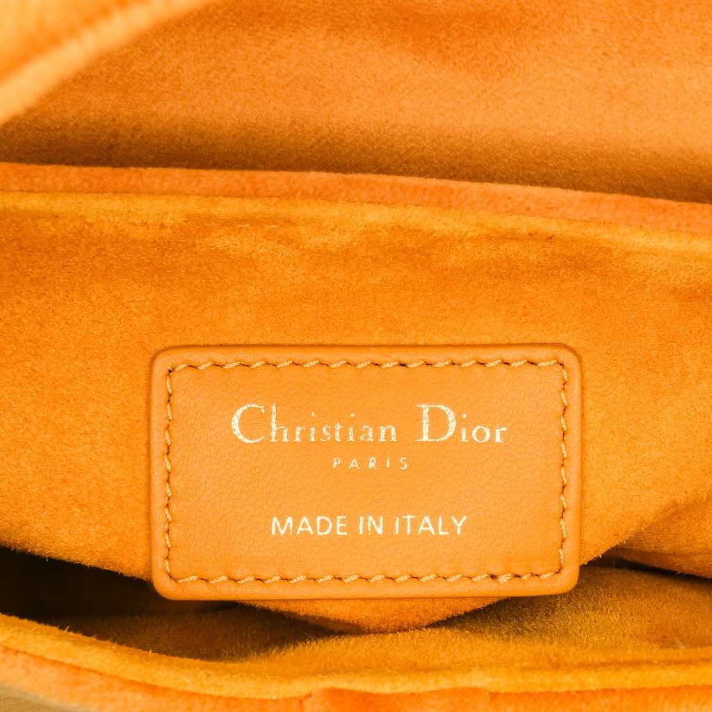 Dior Mini Velvet Crystal Embellished Saddle Bag - 5