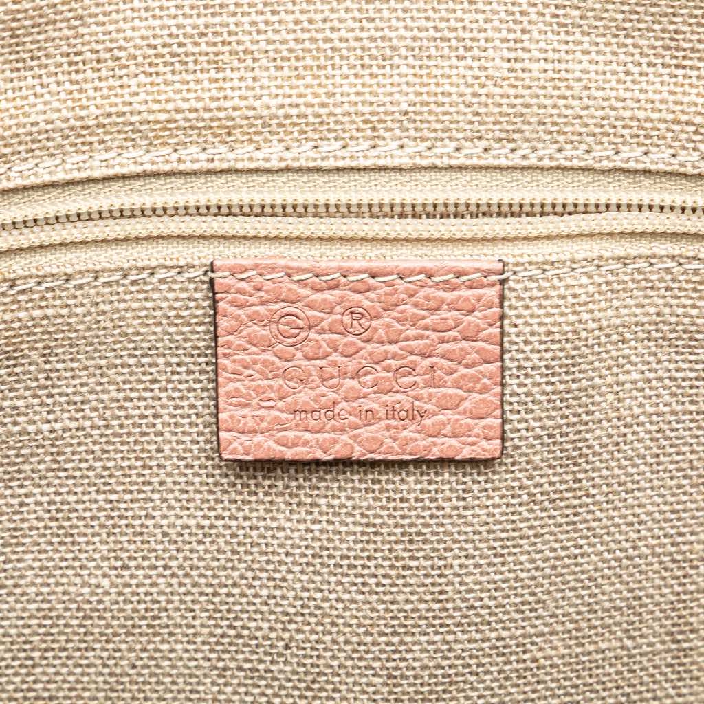 Gucci Dollar Calfskin GG Charm Satchel - Side view