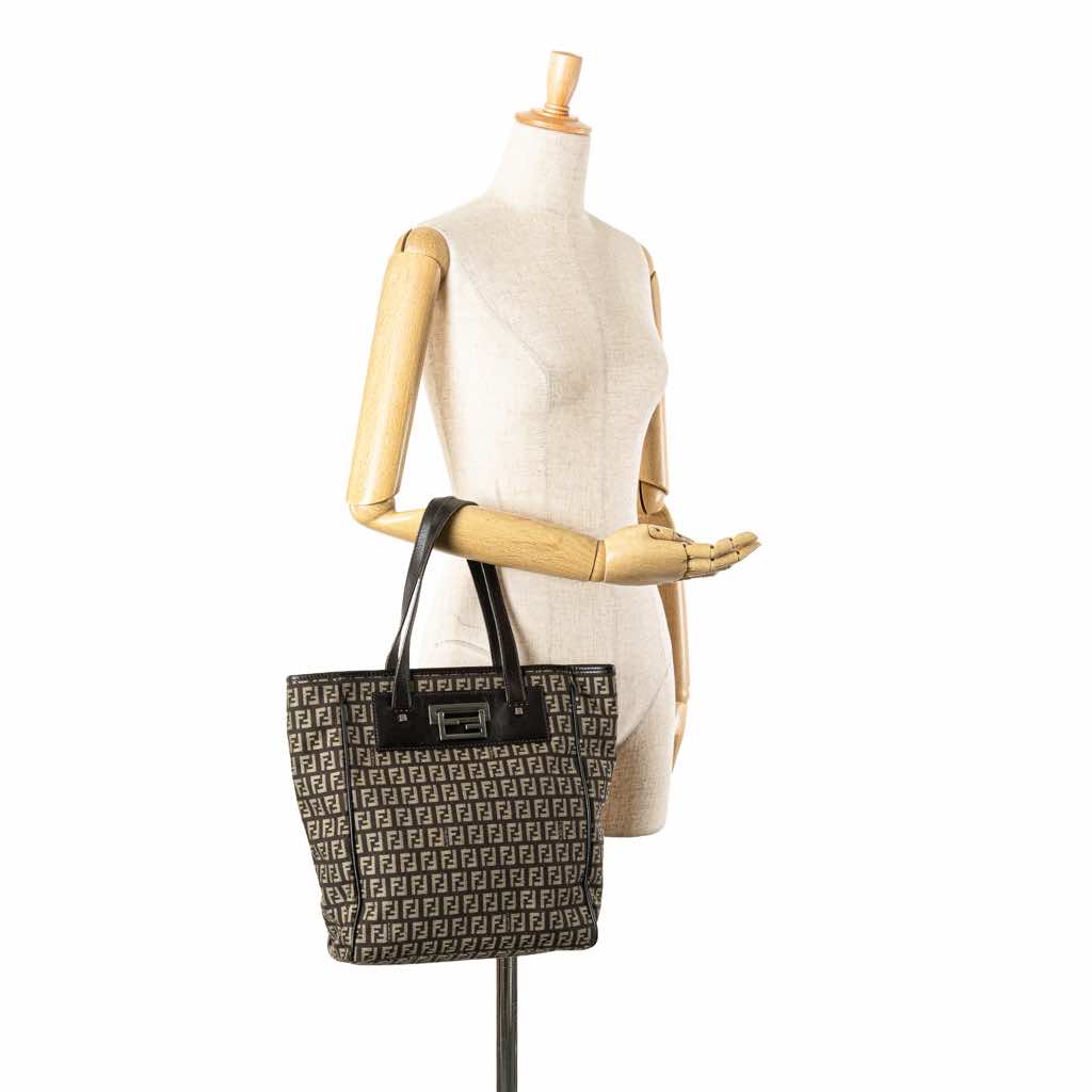 Fendi Zucchino Canvas Tote - Image 12
