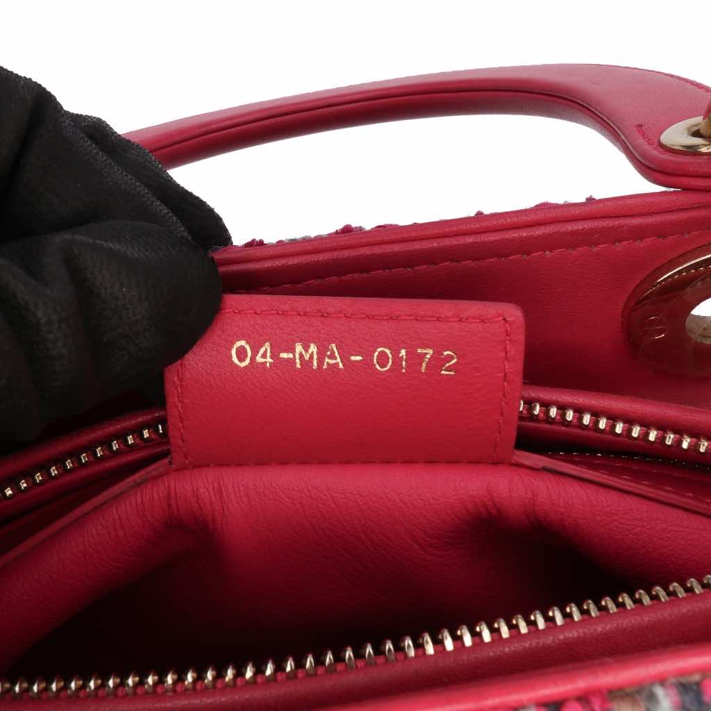 Dior Medium Tweed Macrocannage Lady Dior - Side view