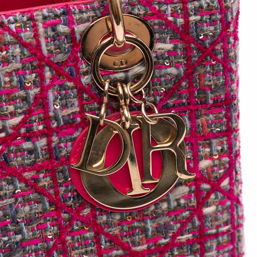 Dior Medium Tweed Macrocannage Lady Dior - Detail 2