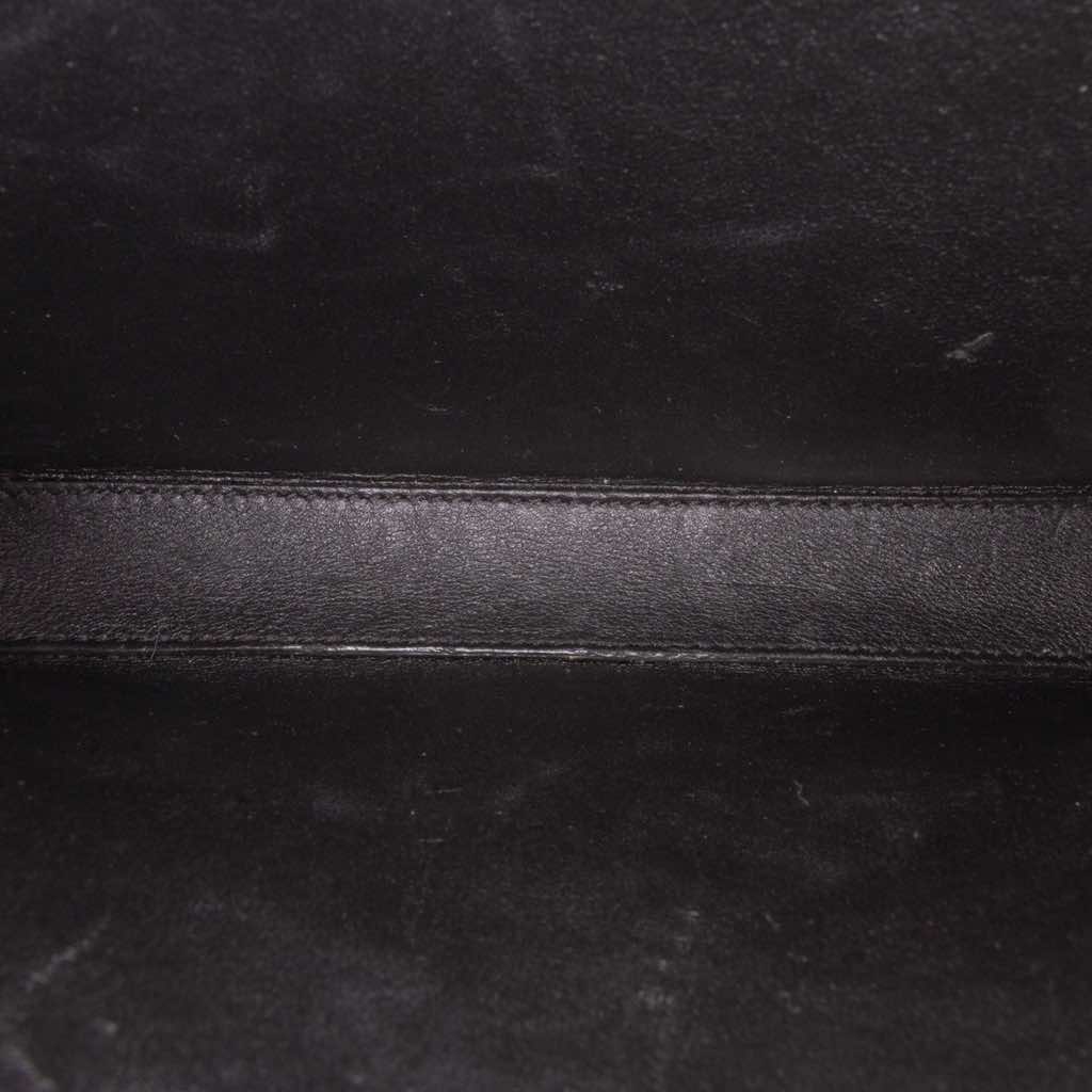 Saint Laurent Mini Croc Embossed Calfskin Monogram Cassandra Top Handle Bag - 5