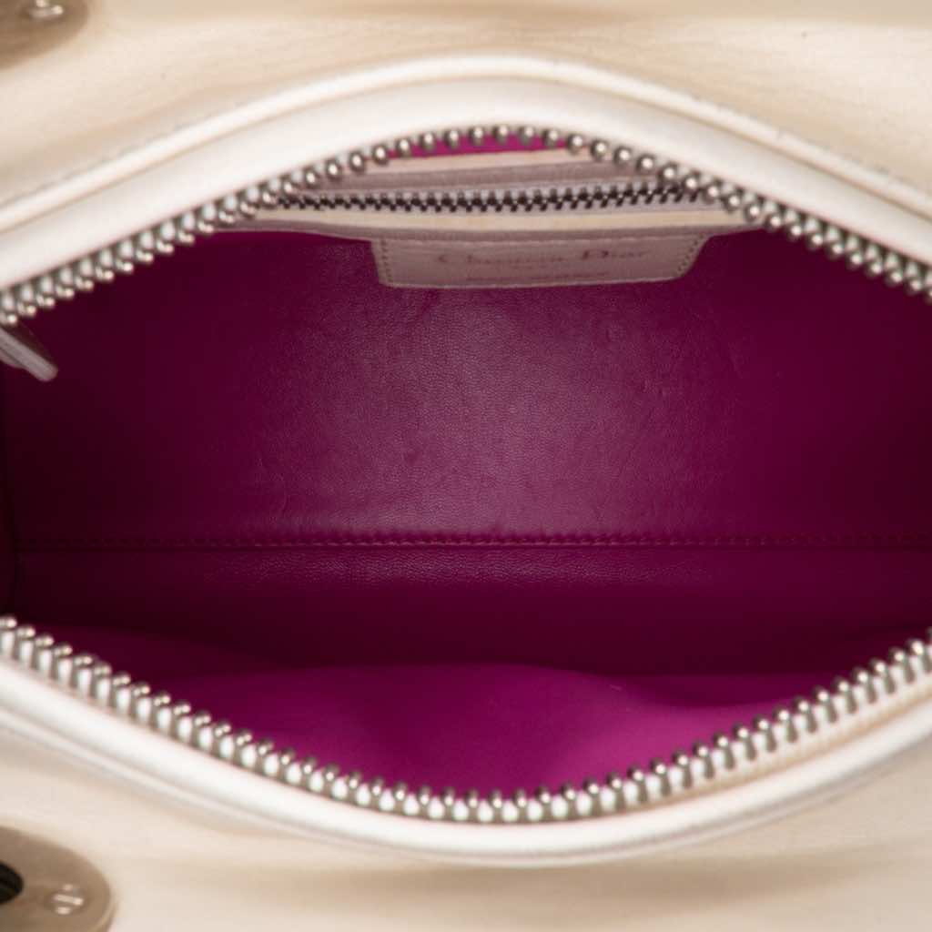 Dior Medium Lambskin Cannage Stitched Lady Dior - 4