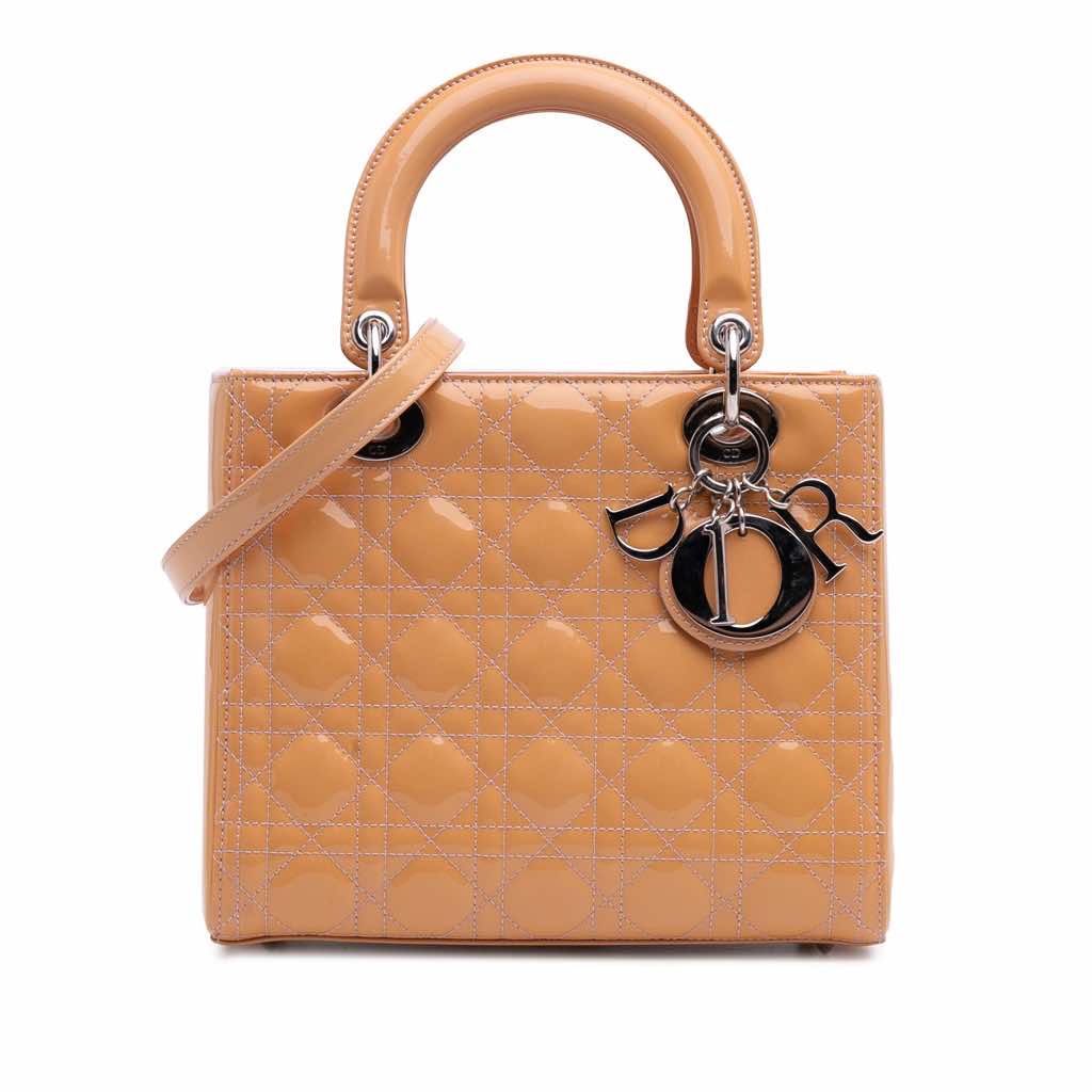 Dior Medium Patent Cannage Lady Dior