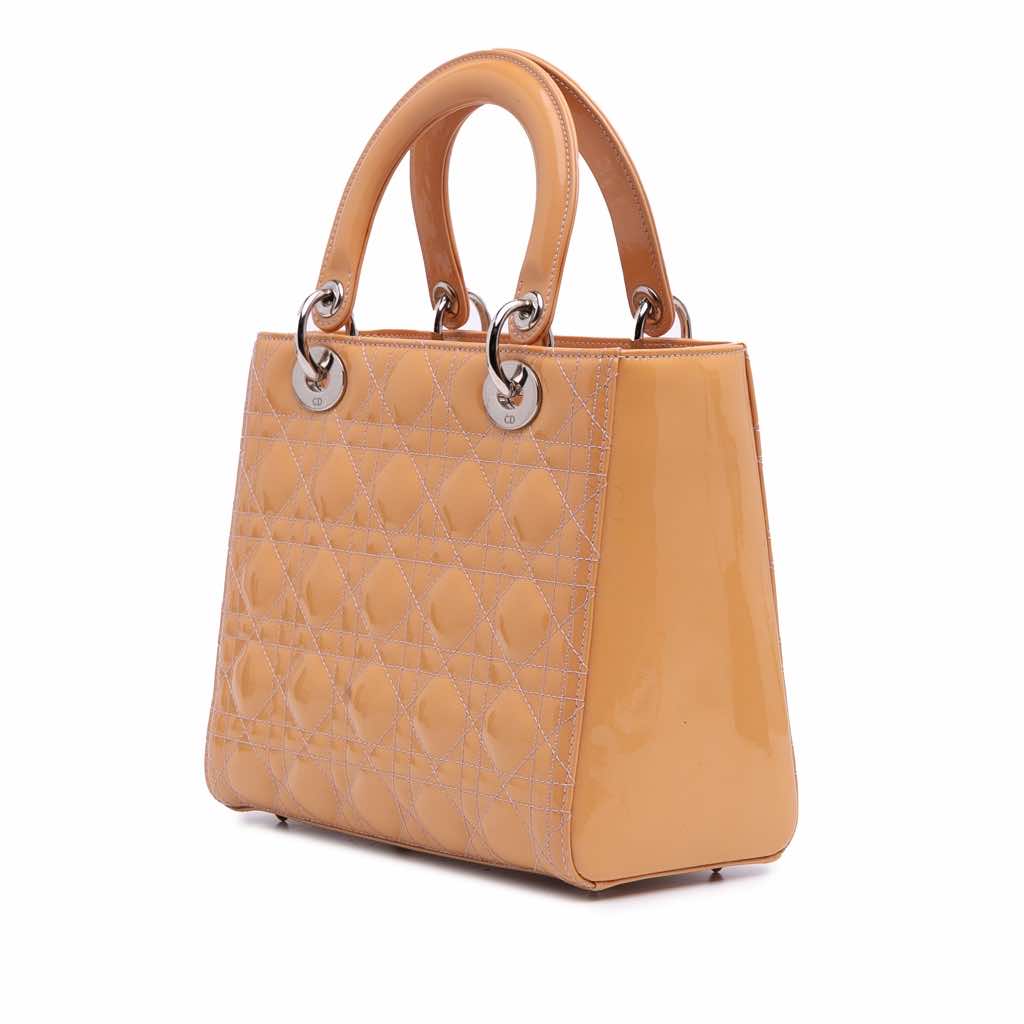 Dior Medium Patent Cannage Lady Dior - 2