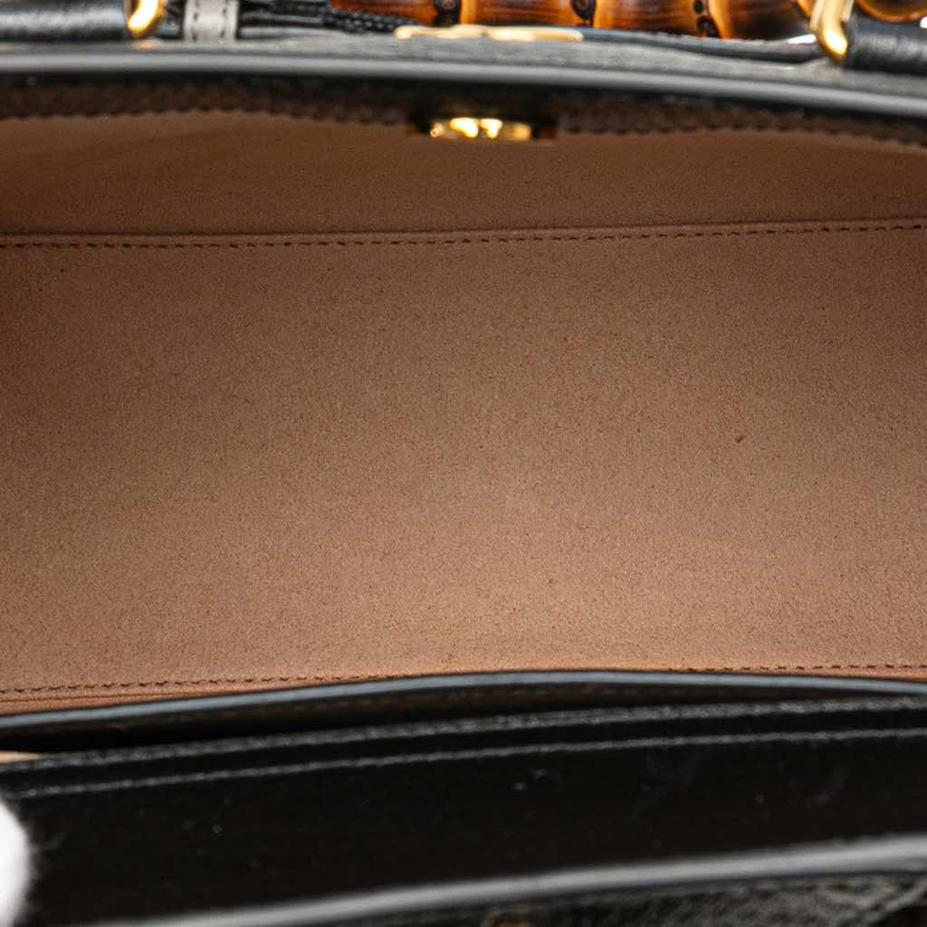 Gucci Small Leather Bamboo Diana Satchel - 4