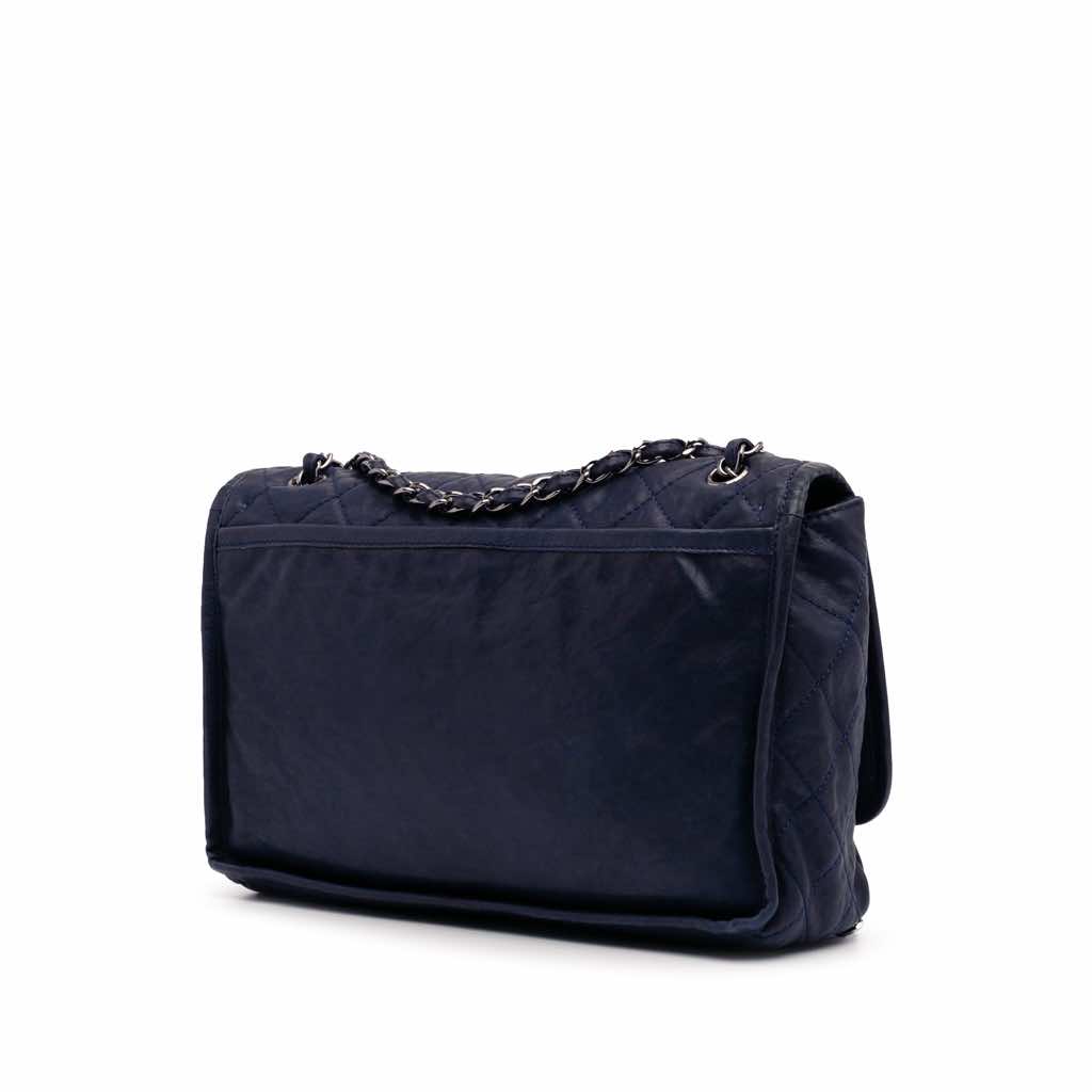 Chanel Large Quilted Calfskin Natural Beauty Split Pocket Flap - Back view