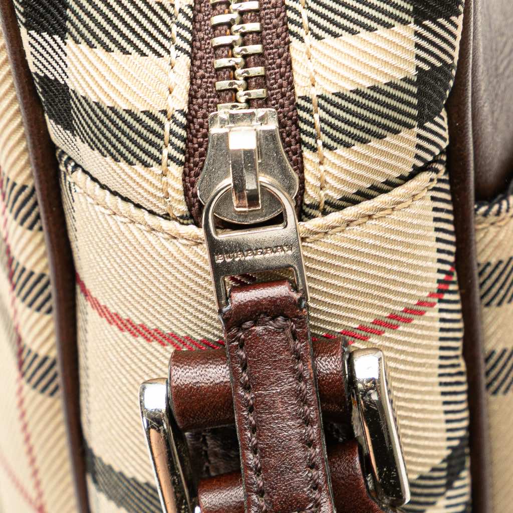 Burberry House Check Canvas Crossbody - Detail 1