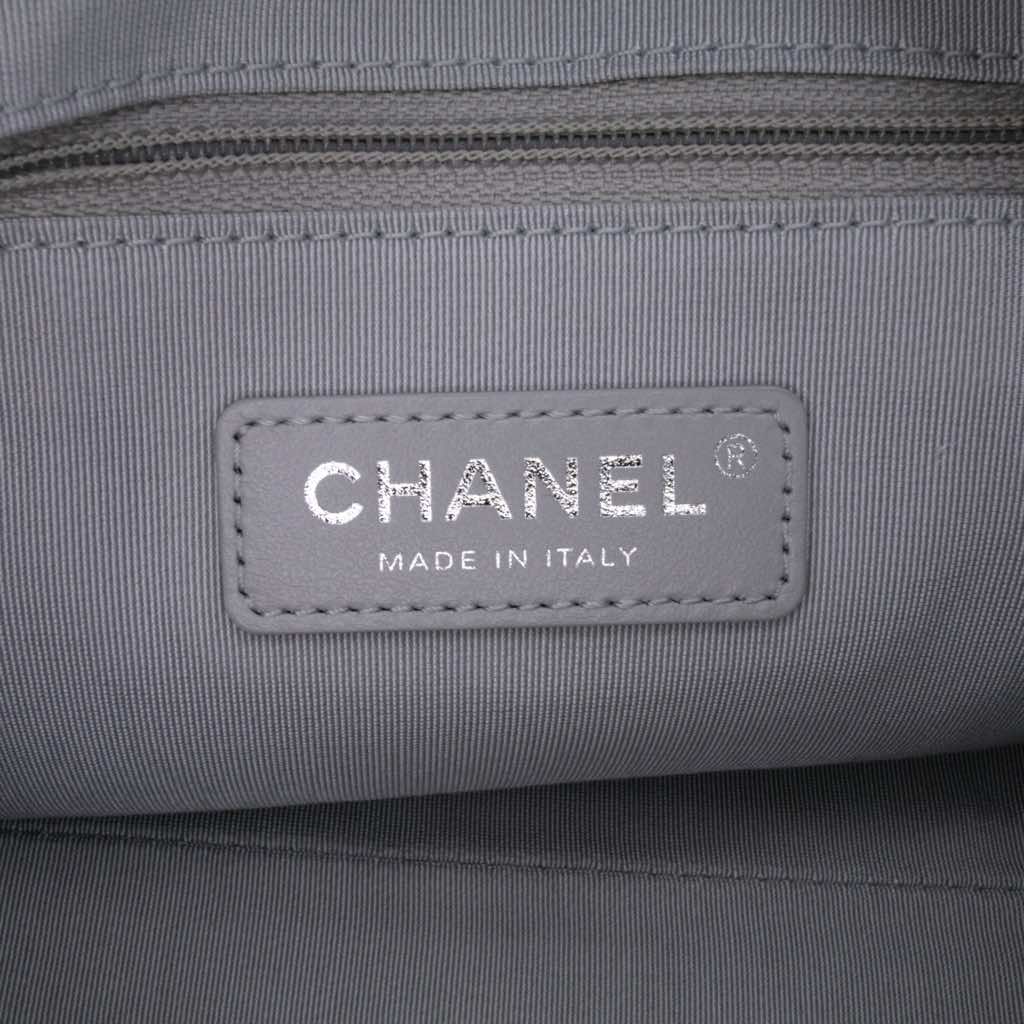 Chanel Calfskin Signature Chain 20s Bowling Bag - Side view