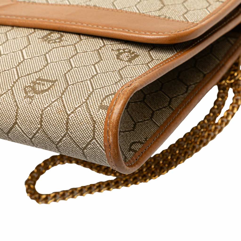 Dior Honeycomb Coated Canvas Chain Shoulder Bag - Image 10