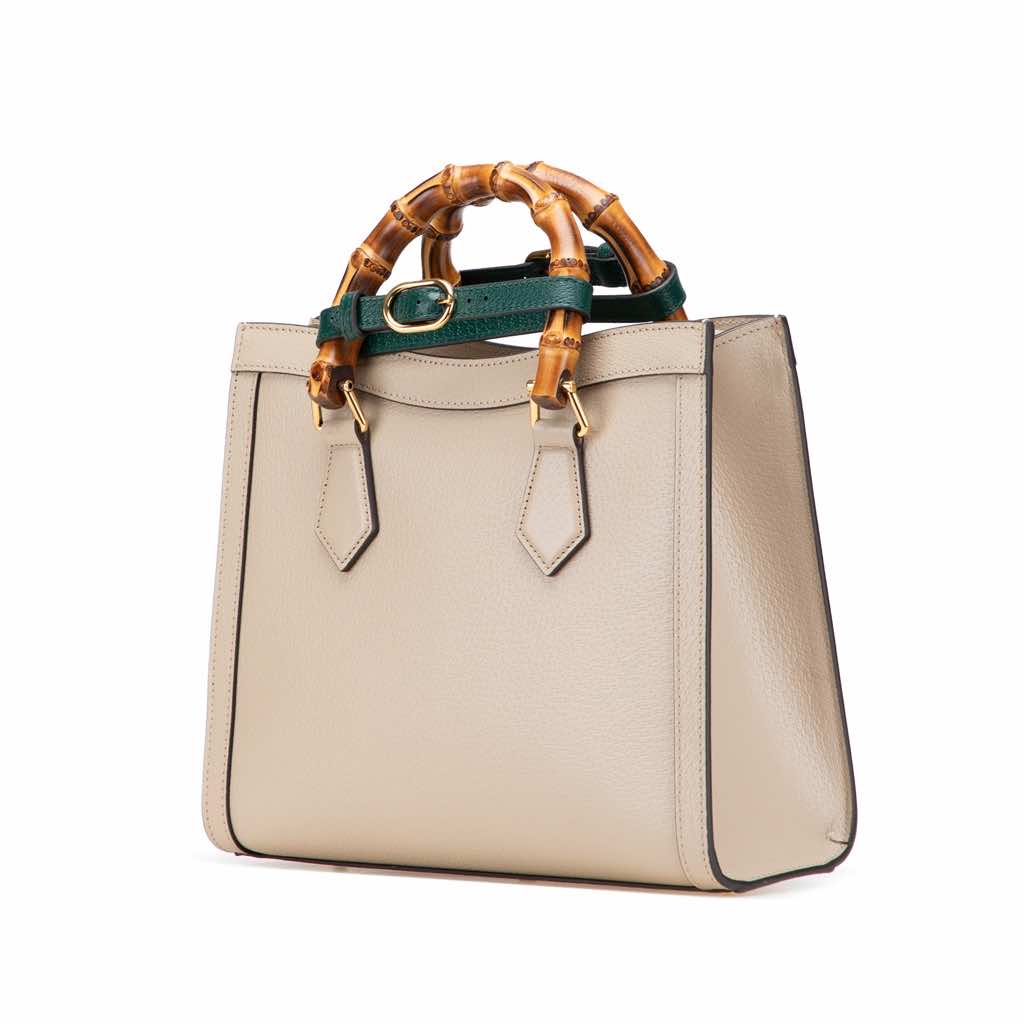 Gucci Small Leather Bamboo Diana Satchel - 2