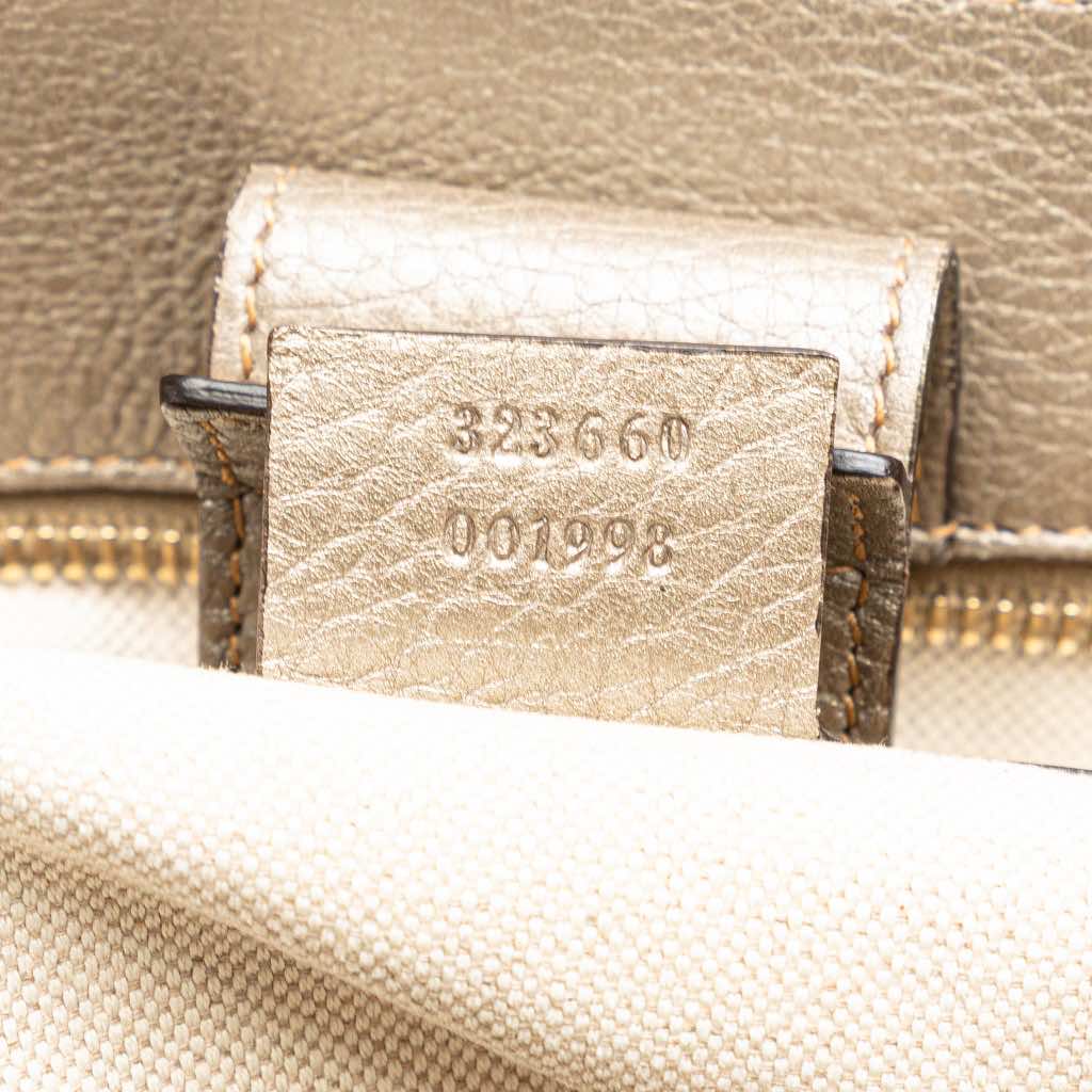 Gucci Medium Calfskin Bamboo Shopper Satchel - Image 10