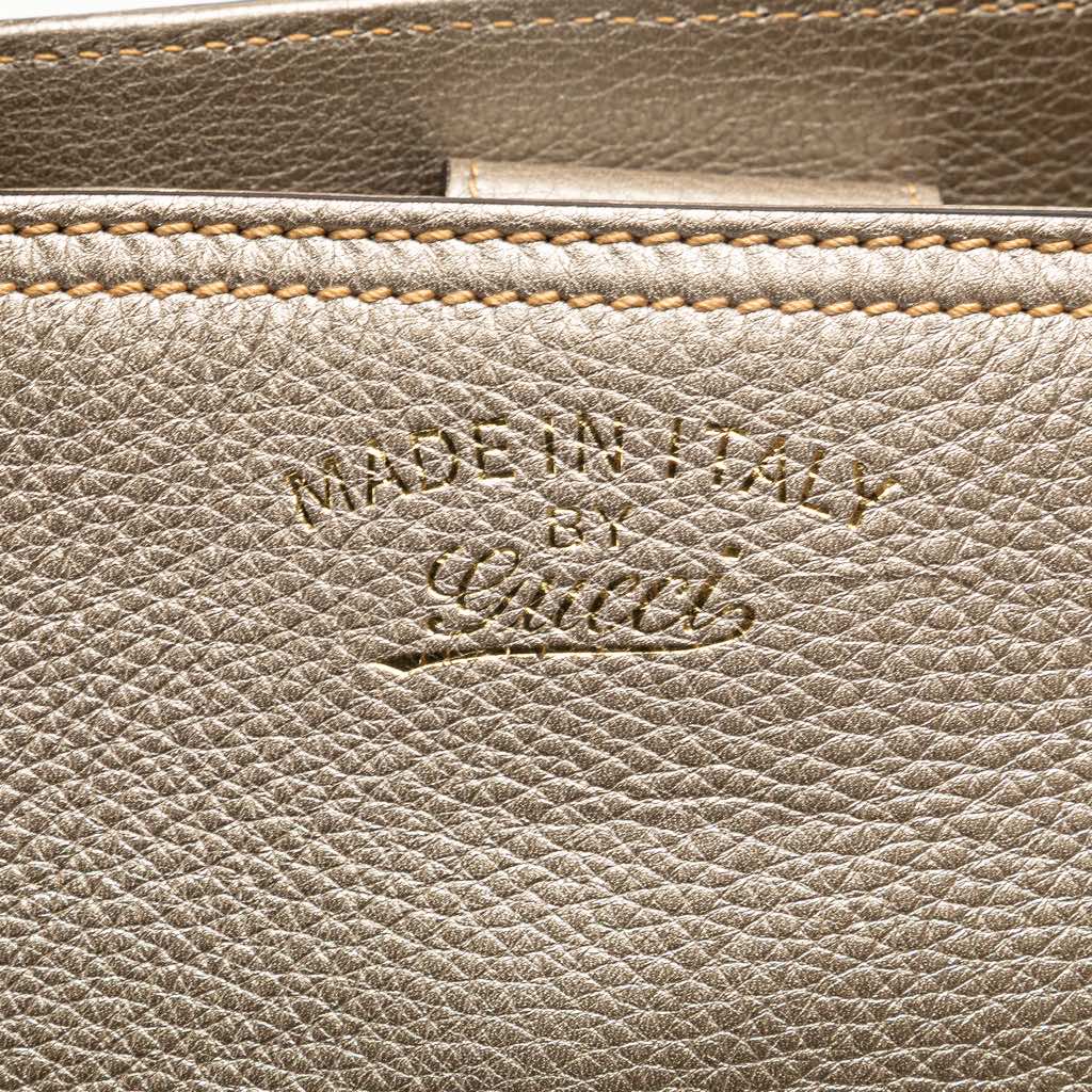 Gucci Medium Calfskin Bamboo Shopper Satchel - Image 11