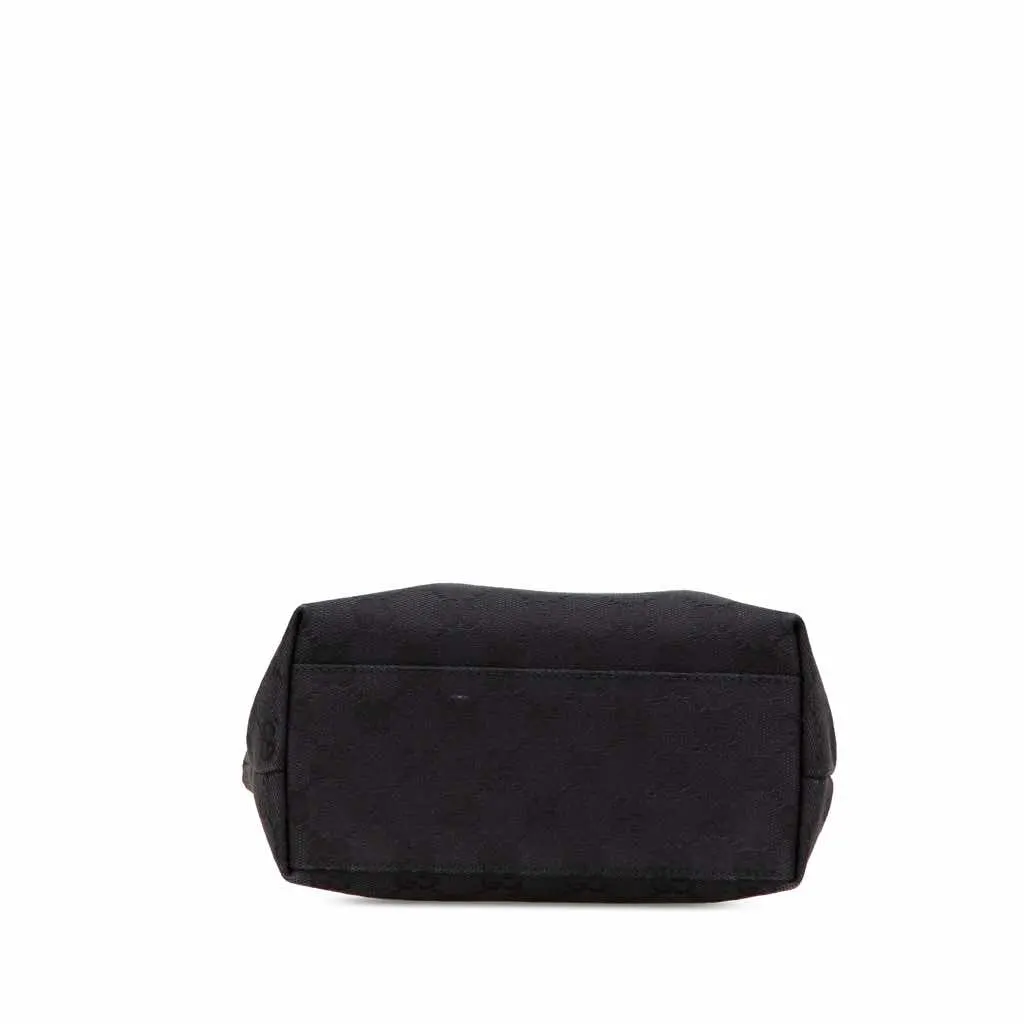 Gucci GG Canvas Handbag Black Good - Inside View