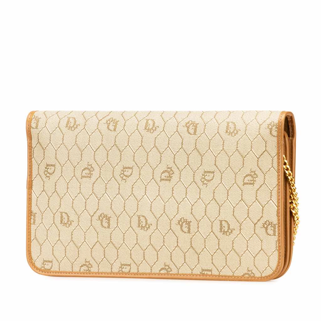 Dior Honeycomb Coated Canvas Chain Shoulder Bag - 2
