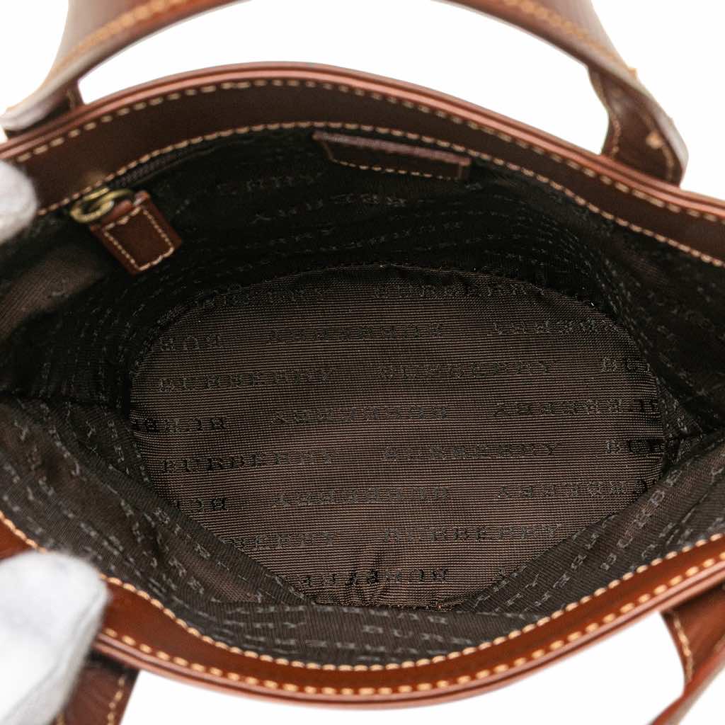 Burberry Haymarket Check Coated Canvas Bucket Bag - 4