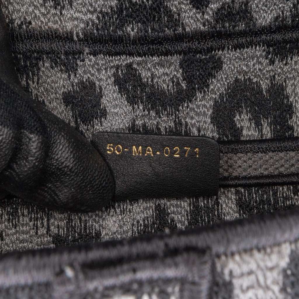 Dior Mizza Embroidered Canvas Leopard Saddle Bag - 5