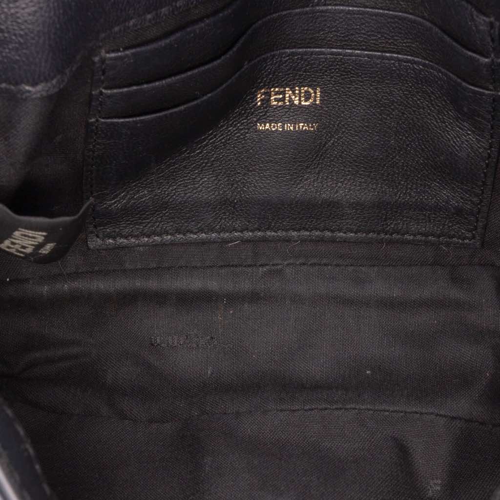 Fendi Mini Zucca Embossed Leather Baguette Satchel - 4