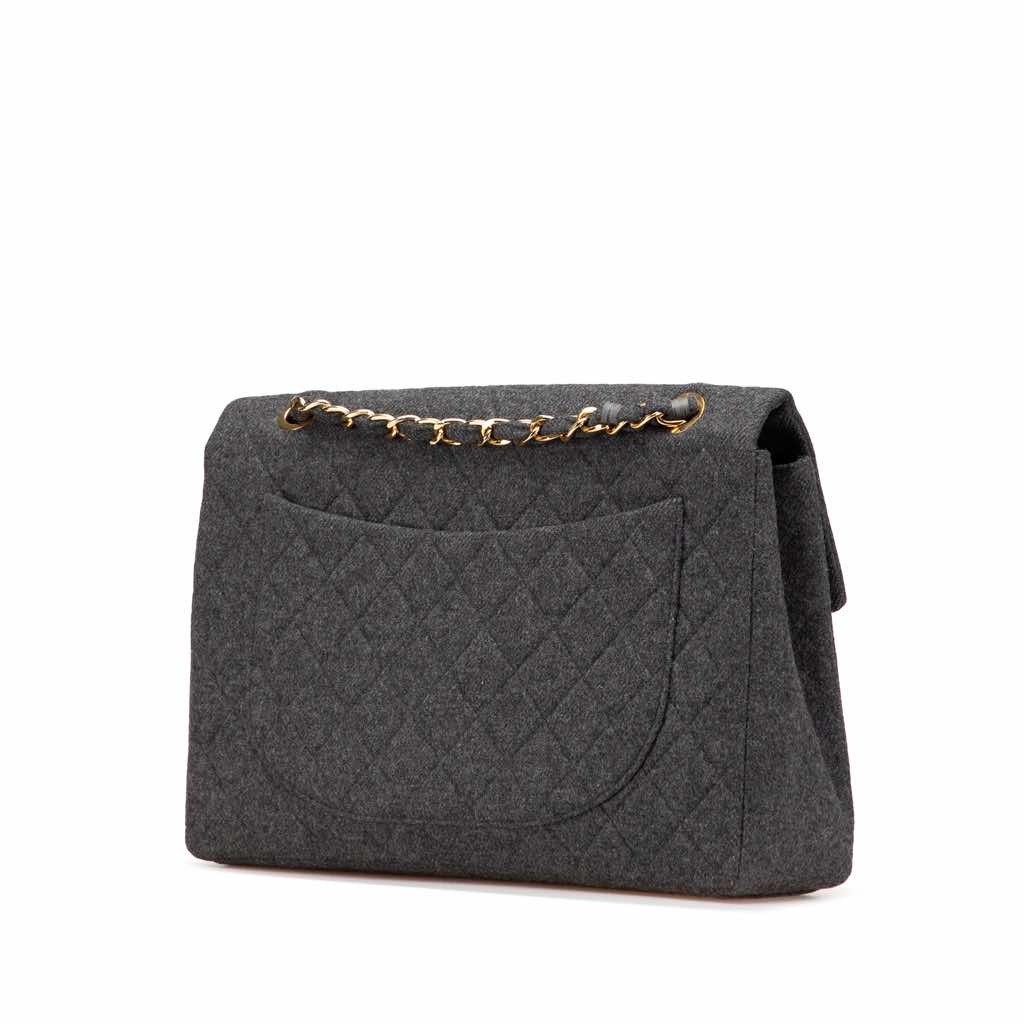 Chanel Maxi XL Classic Wool Single Flap - 2