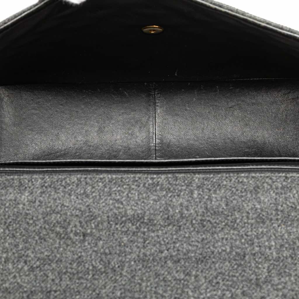 Chanel Maxi XL Classic Wool Single Flap - 4