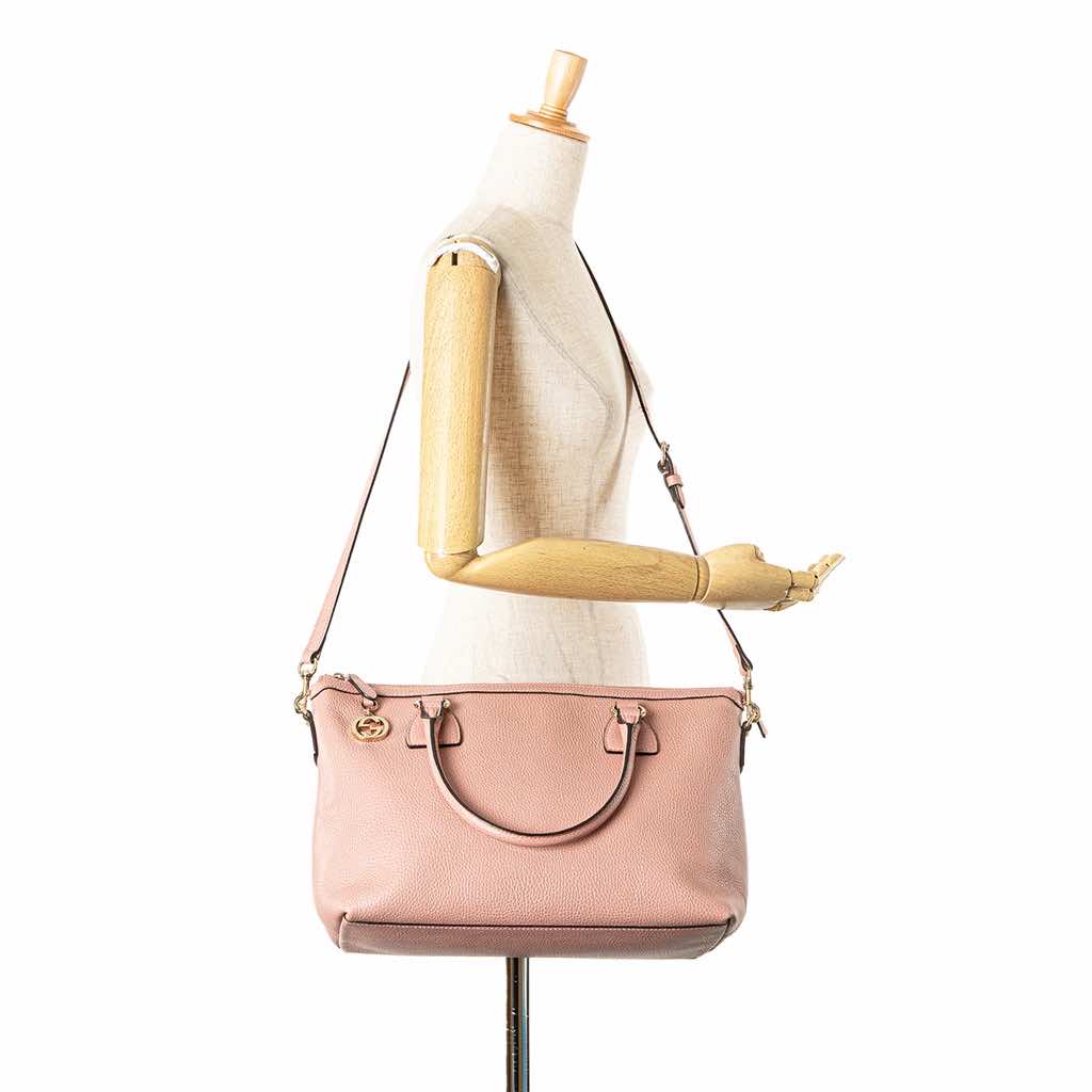 Gucci Dollar Calfskin GG Charm Satchel - Image 13