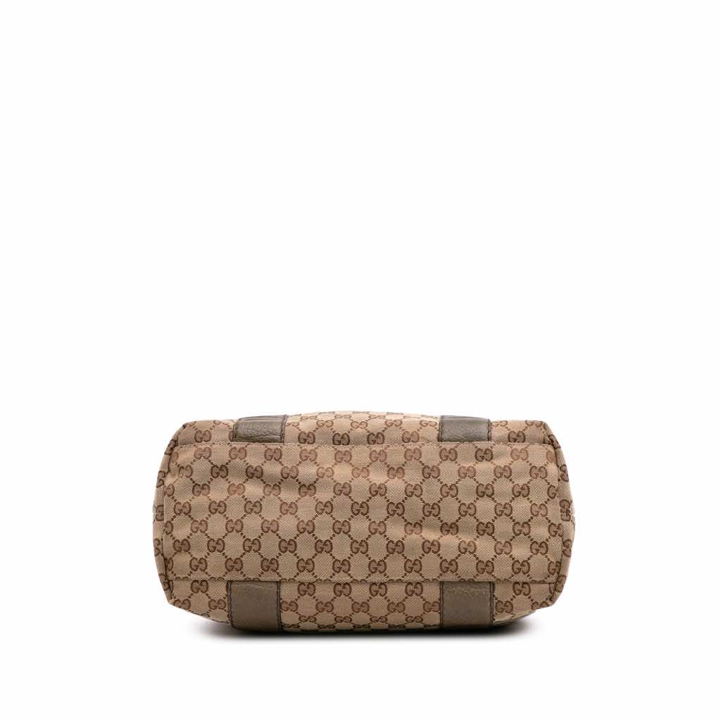 Gucci Large GG Canvas Bamboo Libeccio Tote - 3