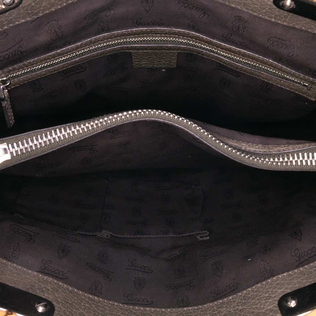 Gucci Large GG Canvas Bamboo Libeccio Tote - 4