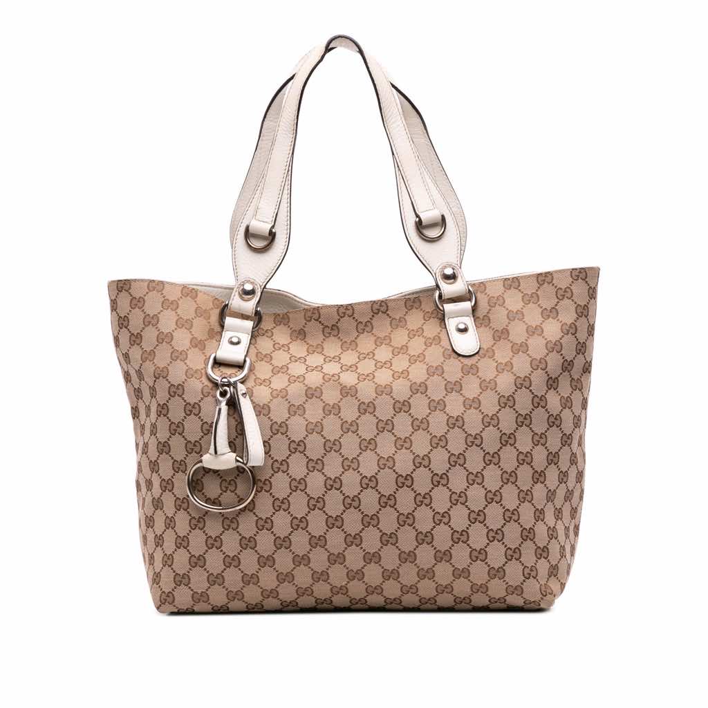 Gucci Medium GG Canvas Icon Bit Tote